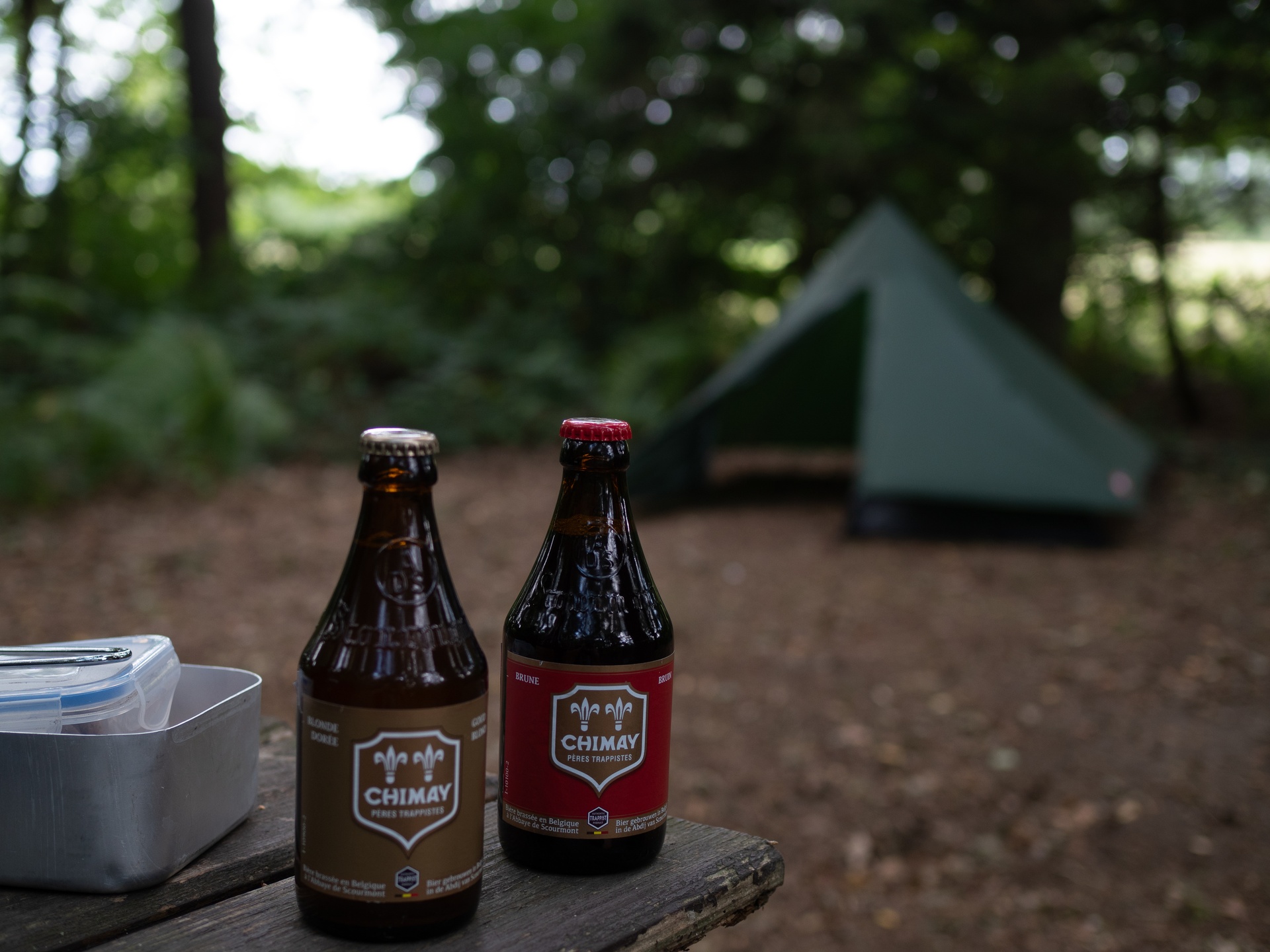 Camping in the countryside between Ghent and...